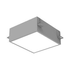 Светильник светодиодный DL-Grill для потолка Грильято 200х200 15Вт 3000К 186х186х75 IP40 встраив. RAL7045 сер. муар диммер DALI 