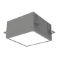 Светильник светодиодный DL-Grill для потолка Грильято 200х200 15Вт 3000К 186х186х80 IP54 встраив. RAL7045 сер. муар диммер DALI Светильник светодиодный DL-Grill для потолка Грильято 200х200 15Вт 3000К 186х186х80 IP54 встраив. RAL7045 сер. муар диммер DALI