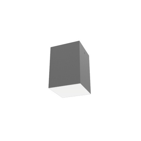Светильник светодиодный DL-Box 9Вт 3000К 120х120х170 накладной RAL7045 сер. муар с опаловым рассеив. VARTON V1-R0-70818-20000-20