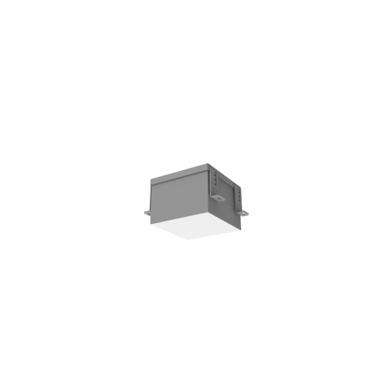 Светильник светодиодный DL-Grill CRI90 для потолка Грильято 150х150мм 24Вт 3000К 140х140х100мм IP54 встраив. RAL7045 сер. муар V