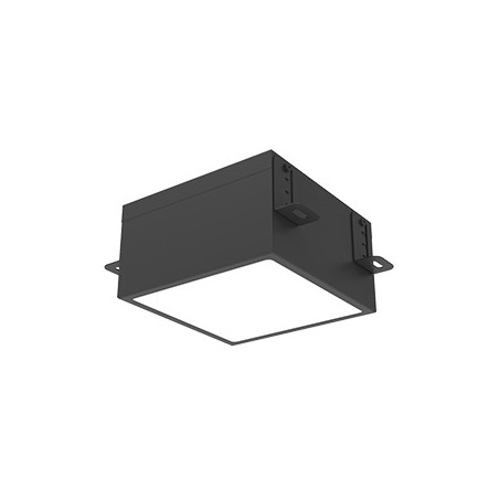 Светильник светодиодный DL-Grill для потолка Грильято 200х200 15Вт 4000К 186х186х80 IP54 встраив. RAL9005 черн. муар VARTON V1-R