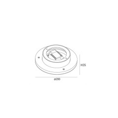 Бра декоративное ML-R200-WH-WW 7Вт 3000К IP20 бел. DesignLed 00-00016547