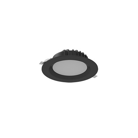 Светильник светодиодный DL-01 190х70 25Вт Tunable White (2700-5700К) IP54/20 круглый встраив. RAL9005 черн. муар диммер DALI VAR