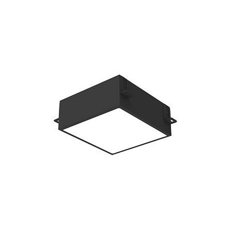 Светильник светодиодный DL-Grill для потолка Грильято 200х200 15Вт 3000К 186х186х75 IP40 встраив. RAL9005 черн. муар диммер DALI