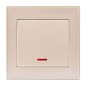 Выключатель 1-кл. СП Rain IP20 с подсветкой крем. LEZARD 703-0303-111 Выключатель 1-кл. СП Rain IP20 с подсветкой крем. LEZARD 703-0303-111