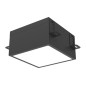 Светильник светодиодный DL-Grill для потолка Грильято 200х200 15Вт 4000К 186х186х80 IP54 встраив. RAL9005 черн. муар диммер DALI