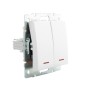 Выключатель 2-кл. СП Rain IP20 с подсветкой механизм бел. LEZARD 703-0288-112 Выключатель 2-кл. СП Rain IP20 с подсветкой механизм бел. LEZARD 703-0288-112