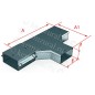 Короб тройниковый СТ 10х50 цУТ1.5 (S-1.0мм) гор.цинк КЭМЗ 382 100503 59