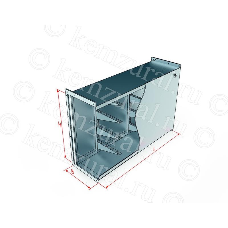 Короб ККБ-П-0.95/0.6-2(2.0мм)гор.цинк КЭМЗ 600 906526 g9