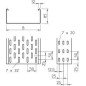 Лоток листовой перфорированный 100х85 L3000 сталь 1.5мм SKS 810 FS OBO 6058108 Лоток листовой перфорированный 100х85 L3000 сталь 1.5мм SKS 810 FS OBO 6058108