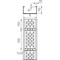 Лоток листовой перфорированный 300х110 L6000 сталь 2мм WKSG 130 FS OBO 6098115 Лоток листовой перфорированный 300х110 L6000 сталь 2мм WKSG 130 FS OBO 6098115