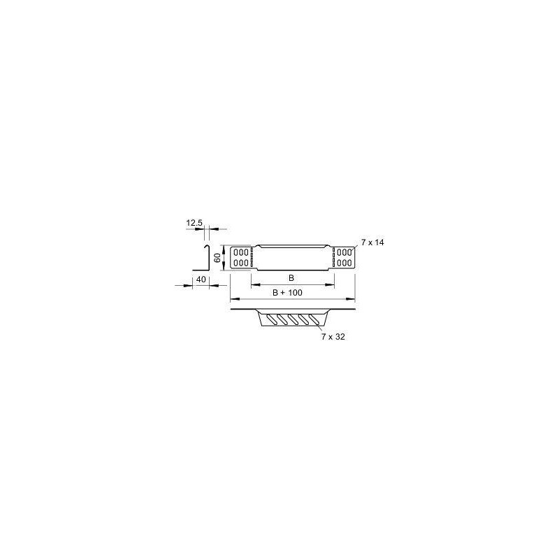 Комплект переход./заглушка 100х60 RWEB 610 DD OBO 7106106 Комплект переход./заглушка 100х60 RWEB 610 DD OBO 7106106