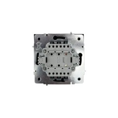 Кнопка звонка с индик. СП ZIMA IP20 безвинт. зажим черн. бархат LEZARD 704-4288-108QC