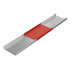 Лоток перфорированный 100х600 L6000 1.2мм "Быстрый монтаж ПЛЮС" LPplus100-600-1.2-6000 HD КМ PL14525