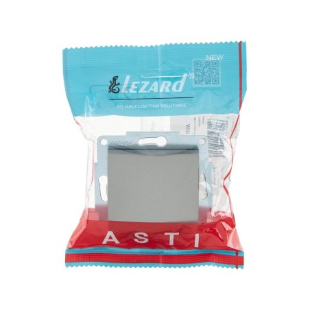 Выключатель 1-кл. 1п СП ASTI 10А IP20 механизм платина. LEZARD 7081-3588-100