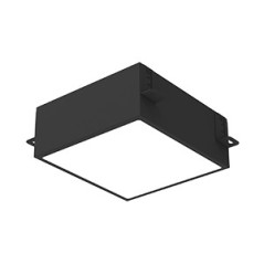 Светильник светодиодный DL-Grill CRI90 для потолка Грильято 200х200мм 15Вт 4000К 186х186х75мм встраив. RAL9005 черн. муар VARTON