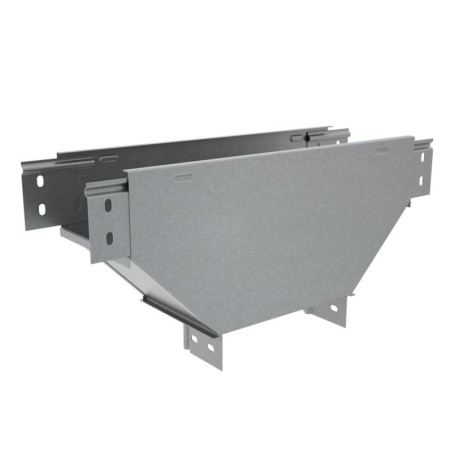 Ответвитель-переходник Т-образ. вертикал. с разворотом трассы на 90град. 80х400-600 "ПЛЮС" (нижняя часть больше исходной) TDPVpl