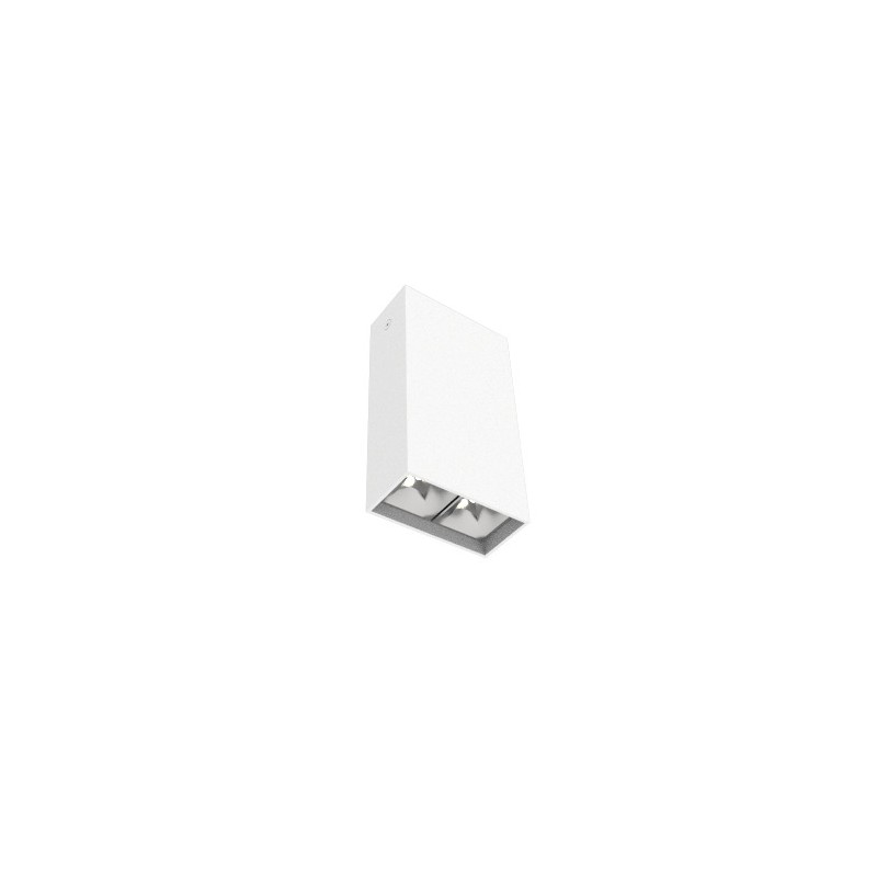 Светильник светодиодный DL-Box Reflect Multi 1х2 8Вт 4000К 80х40х150 накладной 36град. RAL9003 бел. муар VARTON V1-R0-00251-20L3