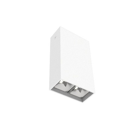 Светильник светодиодный DL-Box Reflect Multi 1х2 8Вт 4000К 80х40х150 накладной 36град. RAL9003 бел. муар VARTON V1-R0-00251-20L3
