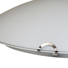 Светильник НПБ 01-2х60-139 М16 "Мелани" 300 60Вт E27 IP20 матов. бел./клипсы хром (инд. упак.) Элетех 1005204052