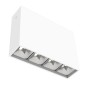 Светильник светодиодный DL-Box Reflect Multi 1х4 14Вт 3000К 150х40х115 накладной 24град. RAL9003 бел. муар диммер DALI VARTON V1