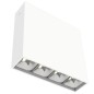 Светильник светодиодный DL-Box Reflect Multi 1х4 14Вт 4000К 150х40х150 накладной 36град. RAL9003 бел. муар диммер DALI VARTON V1