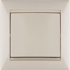 Переключатель проходной 1-кл. СП Valena 10А IP31 250В механизм сл. кость Leg 774306