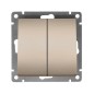 Выключатель 2-кл. СП Афина 10А IP20 механизм шампань Universal A0023-Br Выключатель 2-кл. СП Афина 10А IP20 механизм шампань Universal A0023-Br