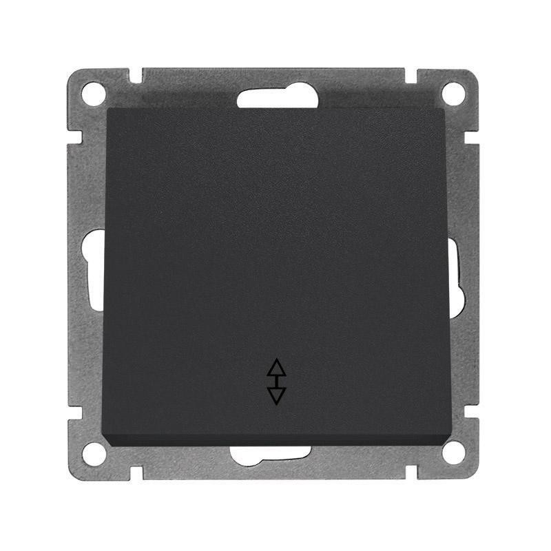 Переключатель проходной 1-кл. СП Афина 10А IP20 механизм графит Universal A0025-Gr Переключатель проходной 1-кл. СП Афина 10А IP20 механизм графит Universal A0025-Gr