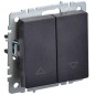 Выключатель жалюзи СП BRITE ВС10-1-5-БрЧ 10А механизм черн. IEK BR-V15-0-10-K02 Выключатель жалюзи СП BRITE ВС10-1-5-БрЧ 10А механизм черн. IEK BR-V15-0-10-K02