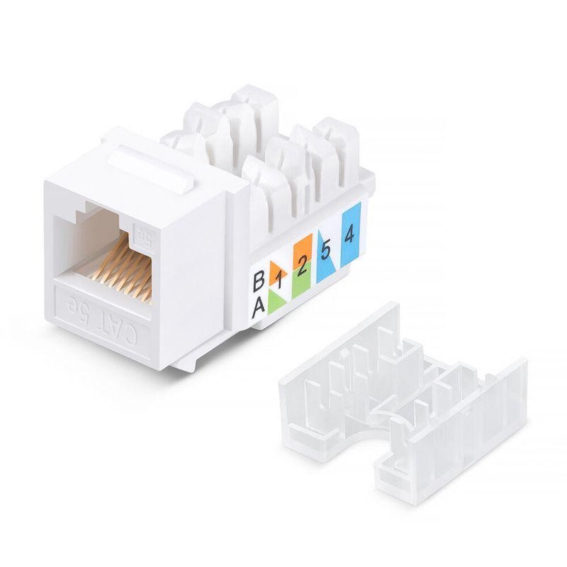 Модуль Keystone Jack RJ-45(8P8C) UTP неэкранир. кат.5e тип 90град. бел. PRO Rexant 02-0064 Модуль Keystone Jack RJ-45(8P8C) UTP неэкранир. кат.5e тип 90град. бел. PRO Rexant 02-0064