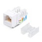 Модуль Keystone Jack RJ-45(8P8C) UTP неэкранир. кат.5e тип 90град. бел. PRO Rexant 02-0064 Модуль Keystone Jack RJ-45(8P8C) UTP неэкранир. кат.5e тип 90град. бел. PRO Rexant 02-0064