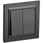 Выключатель 2-кл. СП BRITE ВСР10-2-0-БрЧ 10А в сборе черн. IEK BR-V20-0-10-K02-F Выключатель 2-кл. СП BRITE ВСР10-2-0-БрЧ 10А в сборе черн. IEK BR-V20-0-10-K02-F