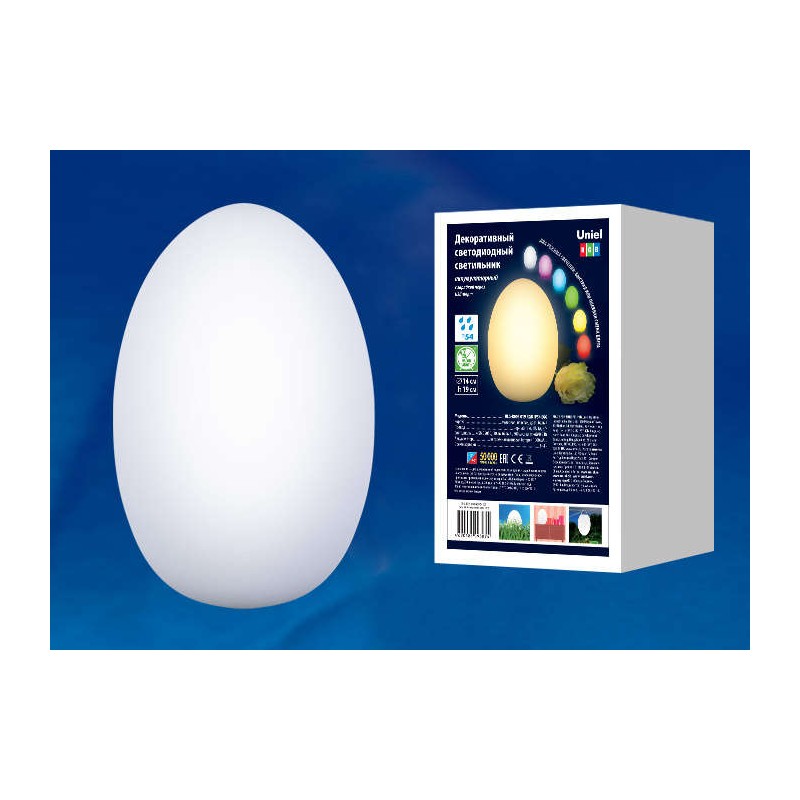 Светильник светодиодный ULG-R003 019/RGB IP54 EGG Uniel UL-00003302 Светильник светодиодный ULG-R003 019/RGB IP54 EGG Uniel UL-00003302