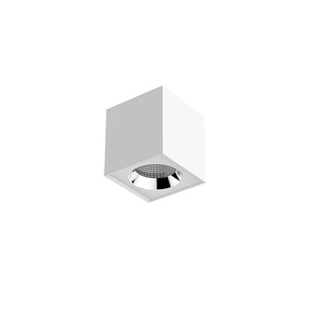 Светильник светодиодный DL-02 Cube 20Вт 3000К 125х135 35град. накладной матов. бел. RAL9010 VARTON V1-R0-00360-20000-2002030