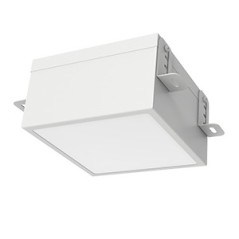 Светильник светодиодный DL-Grill для потолка Грильято 200х200 15Вт 4000К 186х186х80 IP54 встраив. RAL9003 бел. муар диммер DALI 