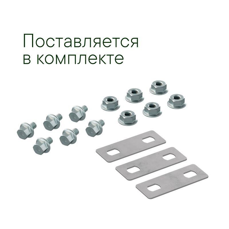 Крышка на Ответвитель Т осн.500 R-300мм в компл. с крепежн. элемент. и соединения пластинами цинк-ламель DKC LK0503KZL