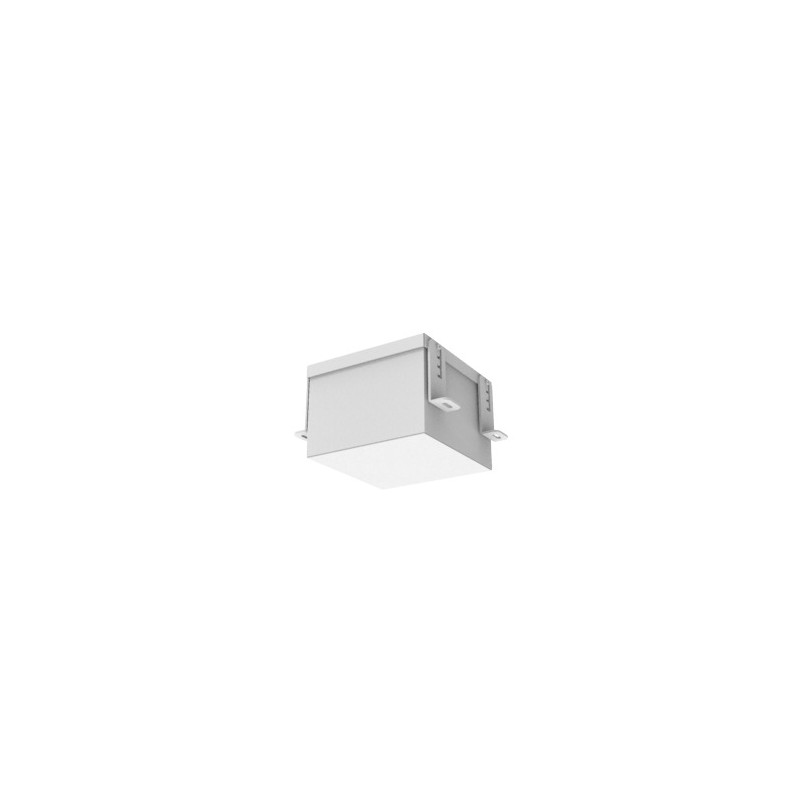 Светильник светодиодный DL-Grill CRI90 для потолка Грильято 150х150мм 18Вт 3000К 140х140х100мм IP54 встраив. RAL9003 бел. муар V