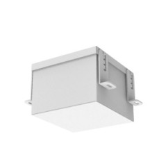 Светильник светодиодный DL-Grill CRI90 для потолка Грильято 150х150мм 18Вт 4000К 140х140х100мм IP54 встраив. RAL9003 бел. муар д
