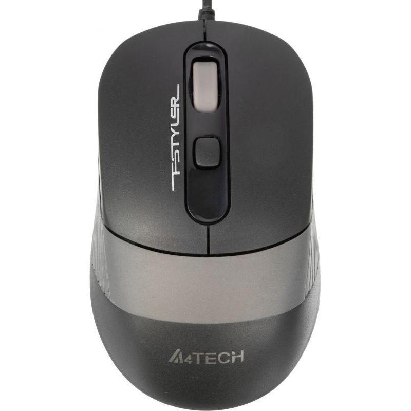 Мышь Fstyler FM10 черн./сер. оптическая 1600dpi USB 4but FM10 GREY A4TECH 1147673