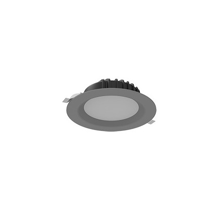 Светильник светодиодный DL-01 190х70 16Вт Tunable White (2700-5700К) IP54/20 круглый встраив. RAL7045 сер. муар диммер DALI VART