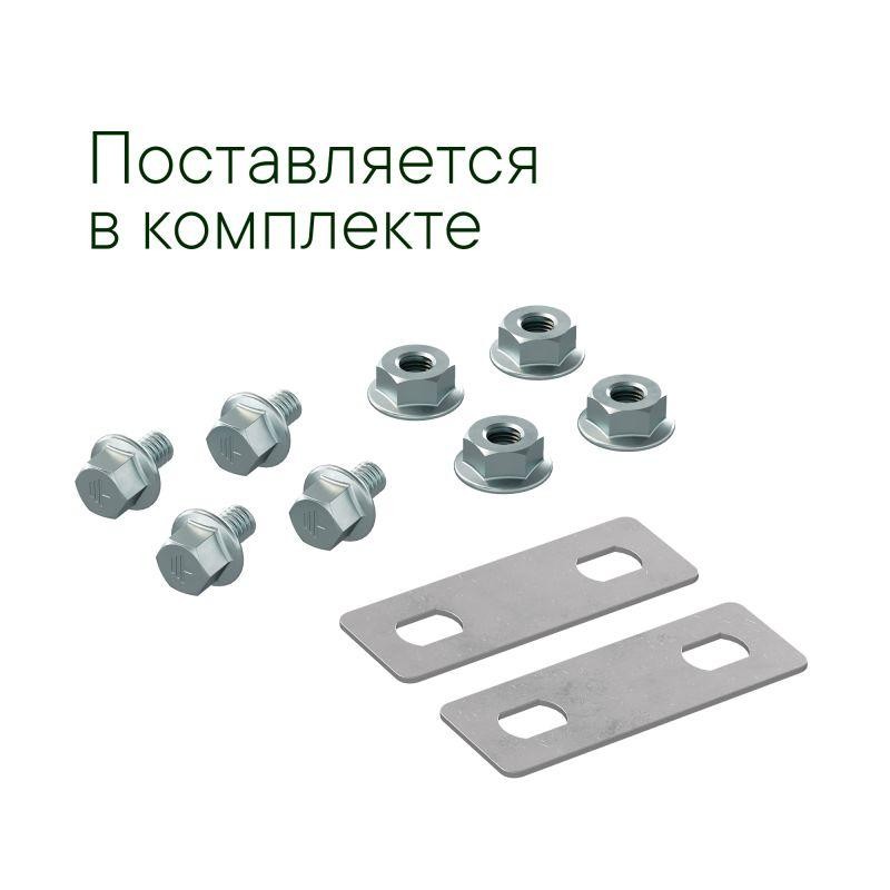 Крышка на угол вертикальный внешний 90град. 100х200 R900 в компл. с крепежн. элемент. и соединения пластинами гор. цинк DKC LKO1