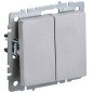 Выключатель проходной 2-кл. СП BRITE ВС10-2-6-БрА 10А механизм алюм. IEK BR-V22-0-10-K47