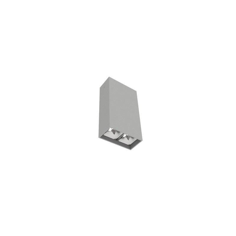 Светильник светодиодный DL-Box Reflect Multi 1х2 5Вт 3000К 80х40х150 накладной кососвет RAL7045 сер. муар VARTON V1-R0-70251-20L