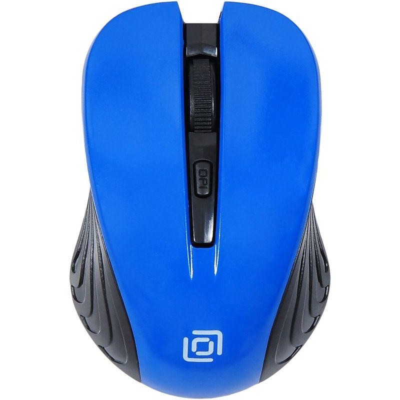 Мышь 545MW черн./син. оптическая 1600dpi беспроводная USB 3but TM-5500 BLUE ОКЛИК 368630