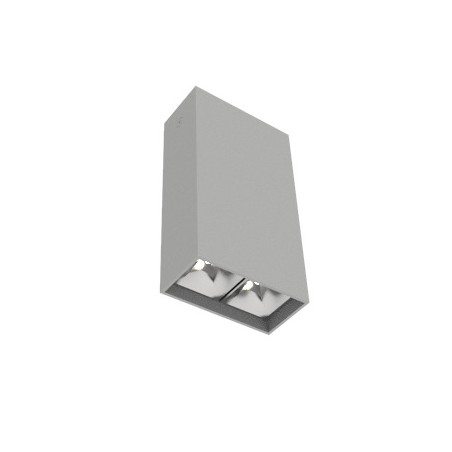Светильник светодиодный DL-Box Reflect Multi 1х2 8Вт 3000К 80х40х150 накладной 55град. RAL7045 сер. муар VARTON V1-R0-70251-20L5