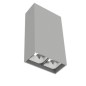 Светильник светодиодный DL-Box Reflect Multi 1х2 8Вт 3000К 80х40х150 накладной 55град. RAL7045 сер. муар VARTON V1-R0-70251-20L5