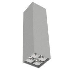 Светильник светодиодный DL-Box Reflect Multi 2х2 14Вт 3000К 80х80х300 накладной 35град.х75град. RAL7045 сер. муар диммер DALI VA