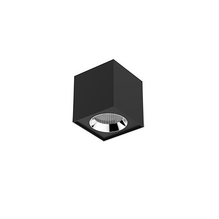Светильник светодиодный DL-02 Cube 125х135 20Вт 3000К 35град. накладной RAL9005 черн. муар VARTON V1-R0-T0360-20000-2002030
