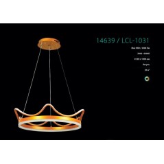 Светильник светодиодный LCL-1031 95Вт люстра управляем. бел. Camelion 14639